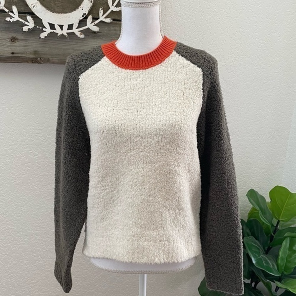 Rag & Bone Womens Davis Wool Colorblock Pullover Sweater Top size‎ M